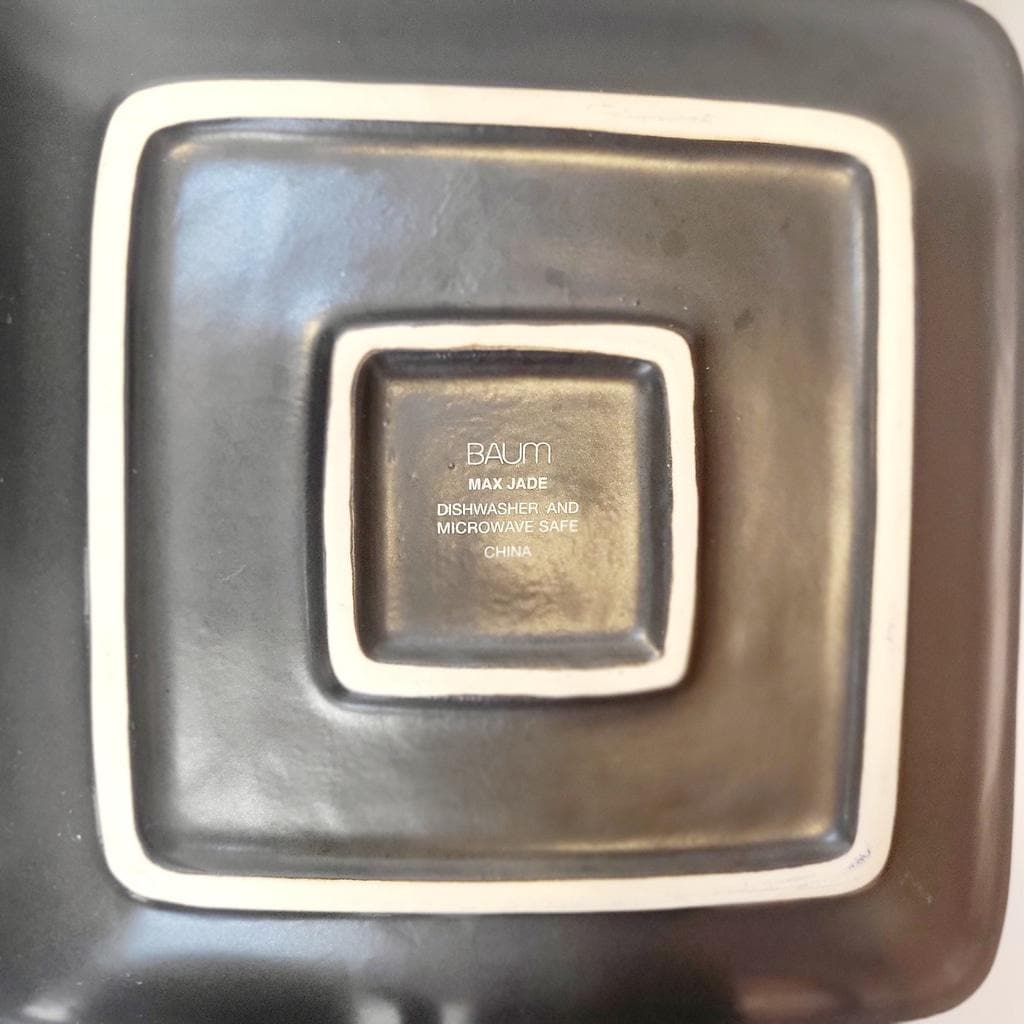 Vintage Baum Bros Max Jade 12" plate bowl coffee cup combo 12 piece set