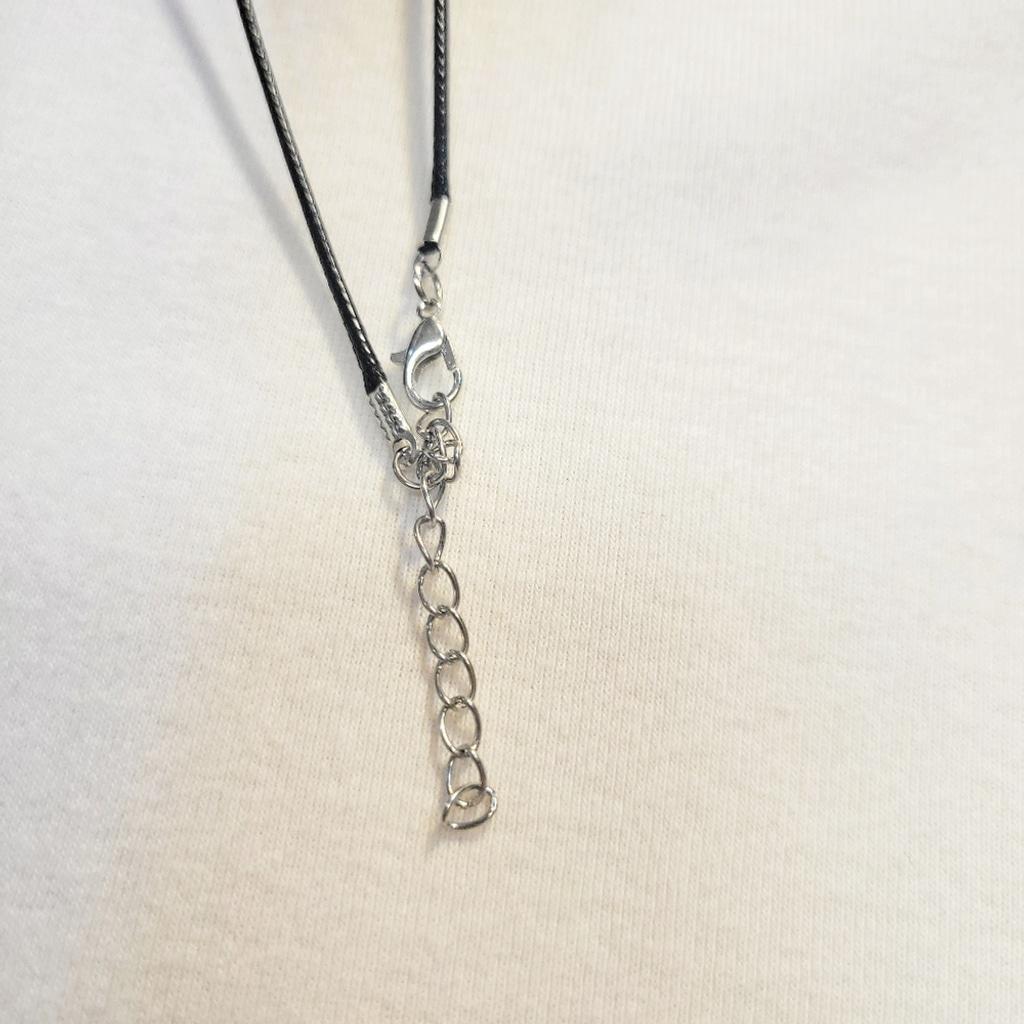 Natural Ruby Zoisite 1/2" Mushroom Crystal Pendant Necklace