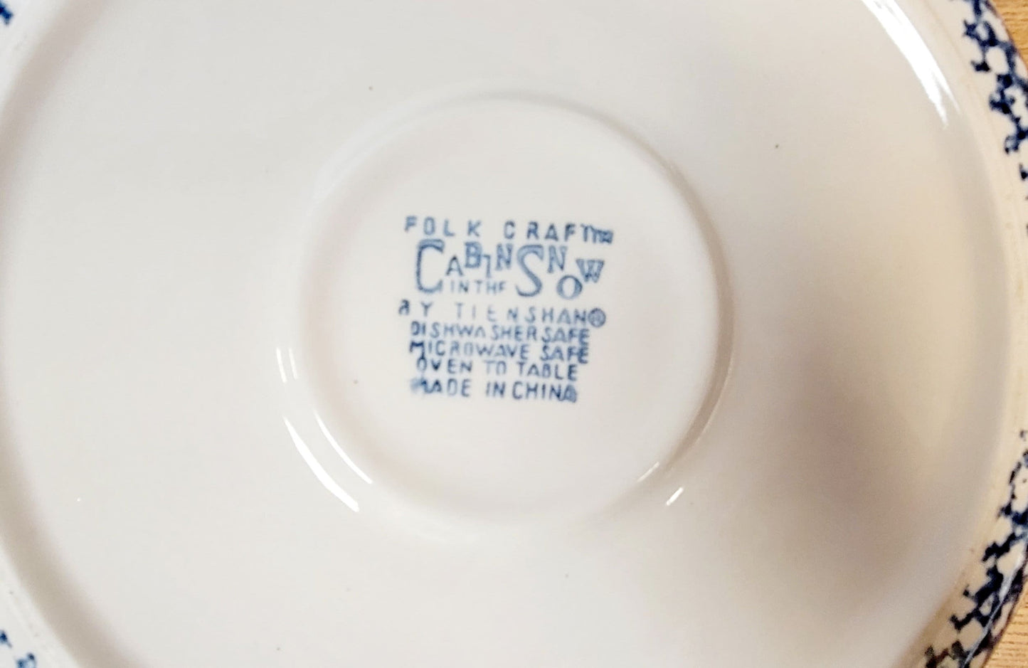 Vintage Tienshan Folk Craft Chip and Dip Server Set (11.5")