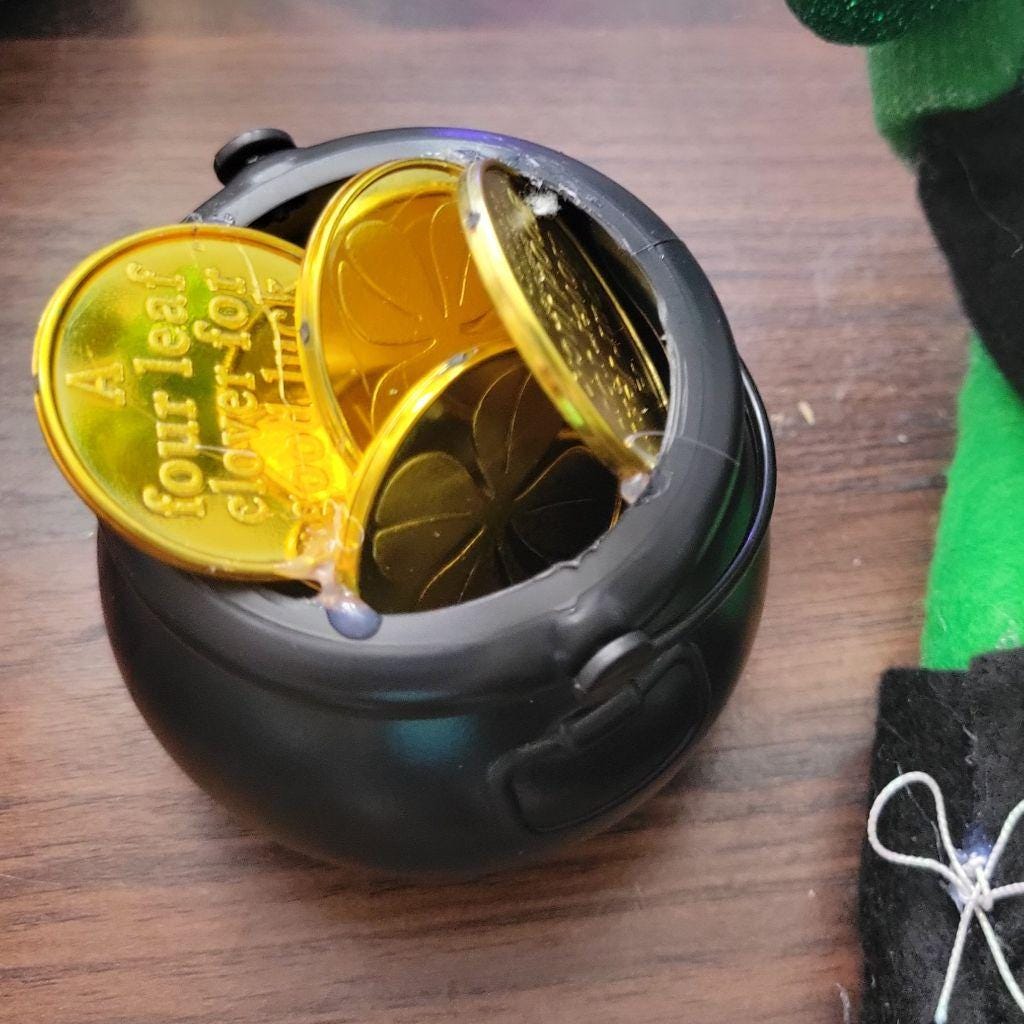 Hand crafted St Patrick's Day leprachaun gnome