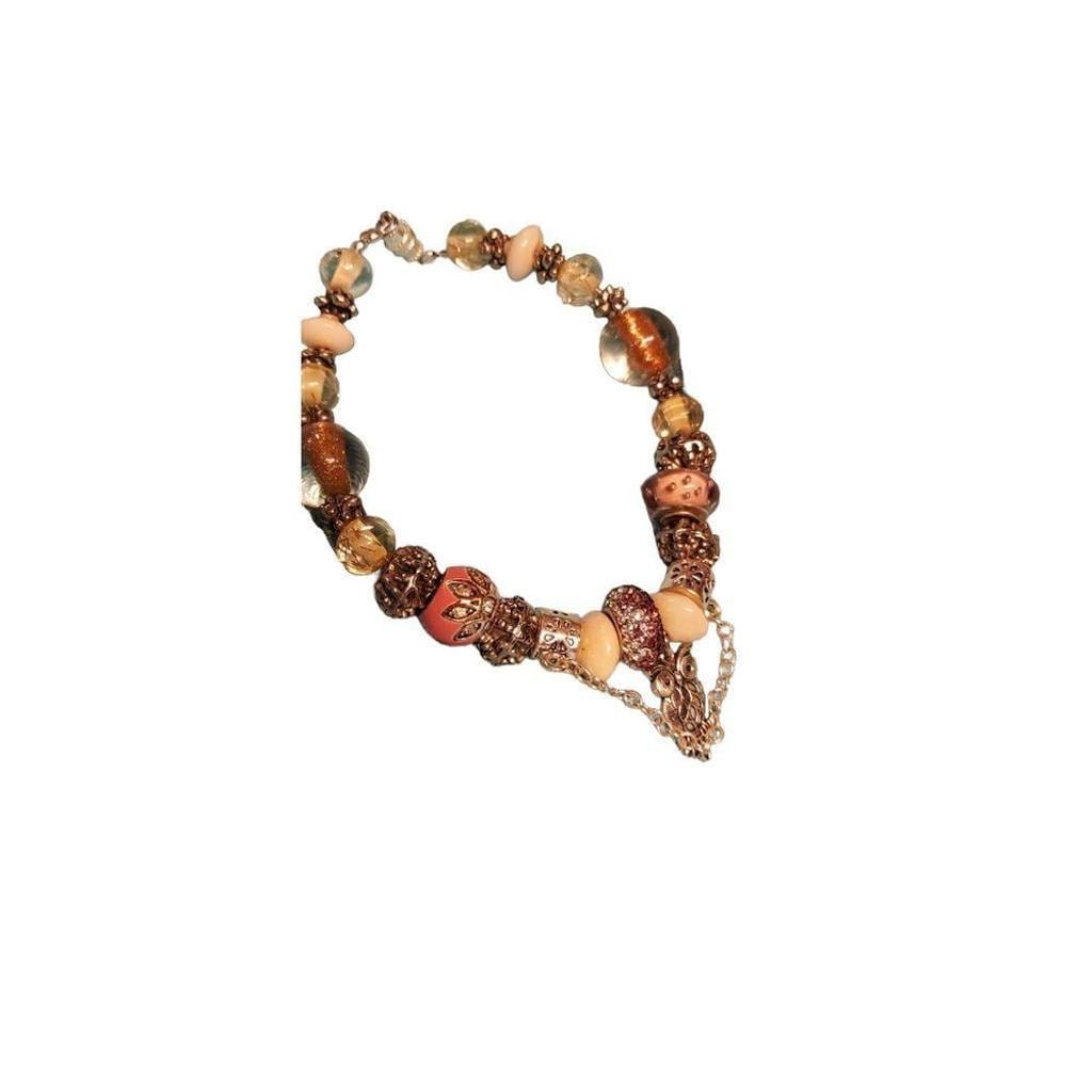 Hand Crafted Beaded bracelet 8 1/2"