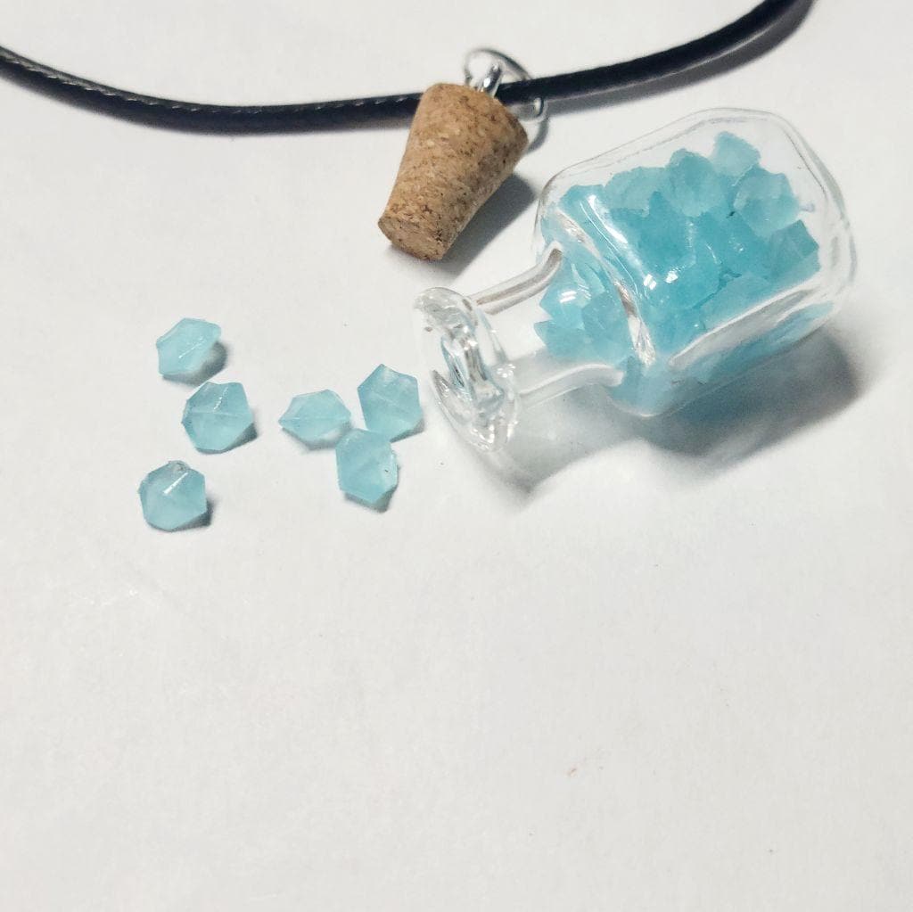 Hand crafted glow in the dark pendant necklace