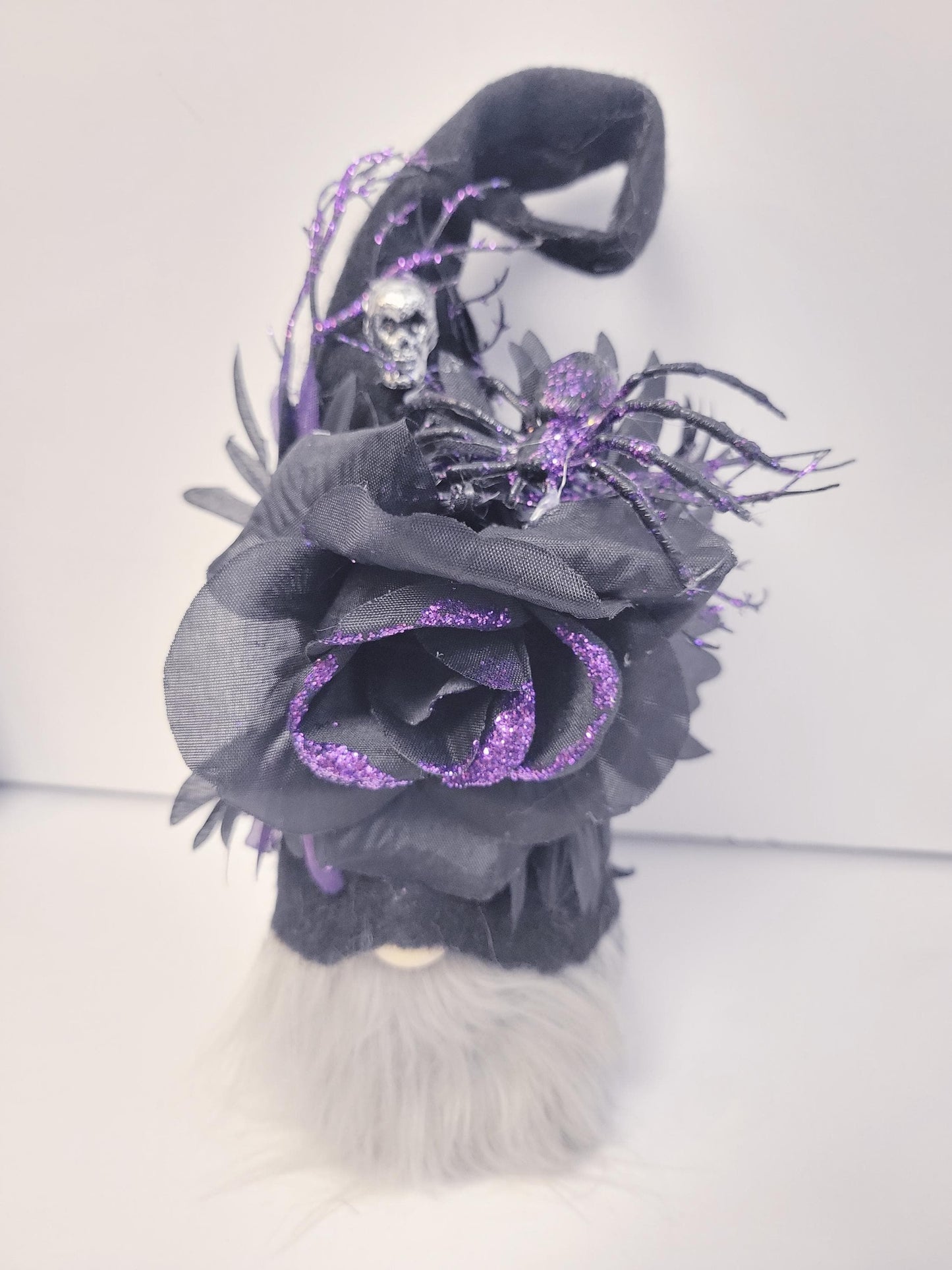 Spooky glam, dark Elegance, Halloween Gothic gnome