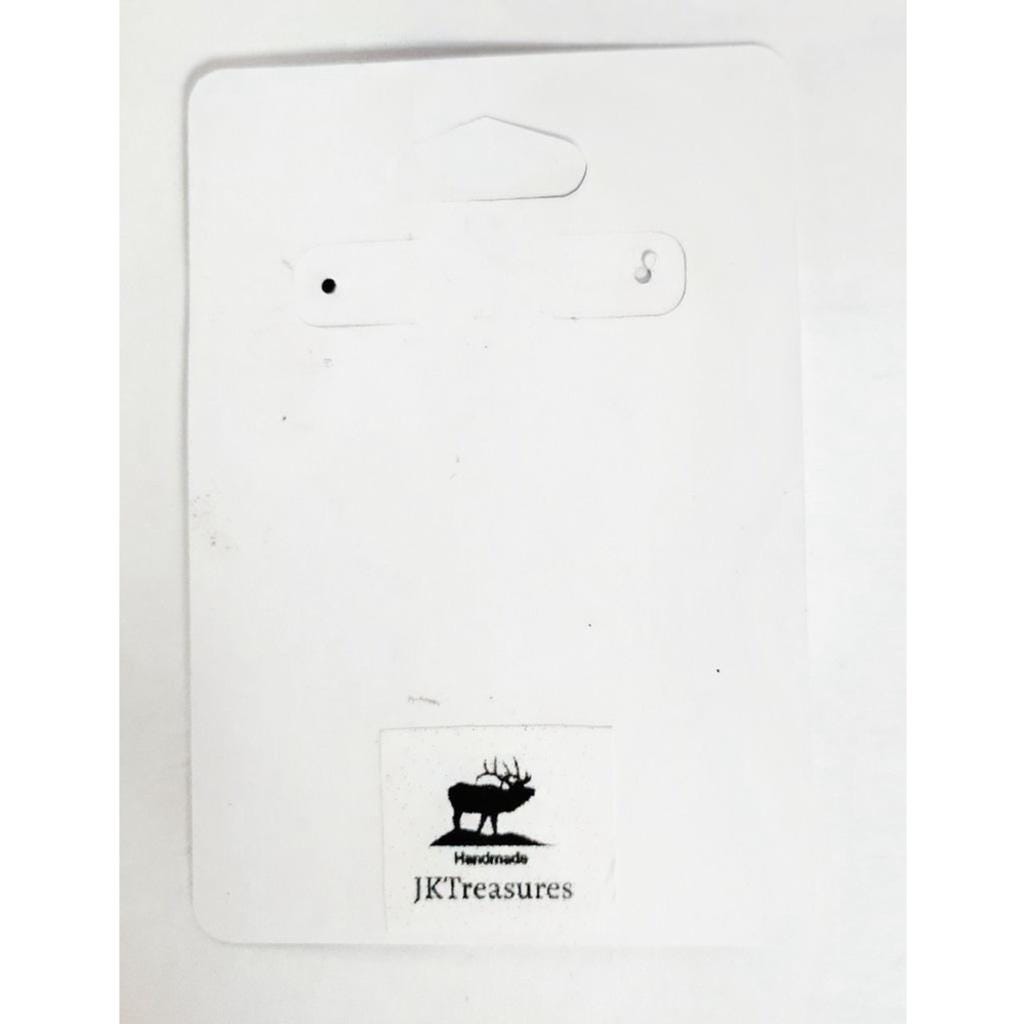 Artisan marbled dangle drop earrings