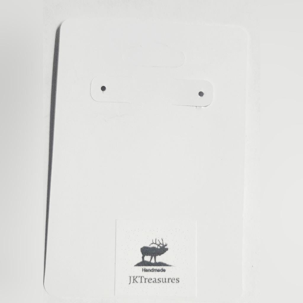 Artisan made pink watercolor leaf latch back drop earrings