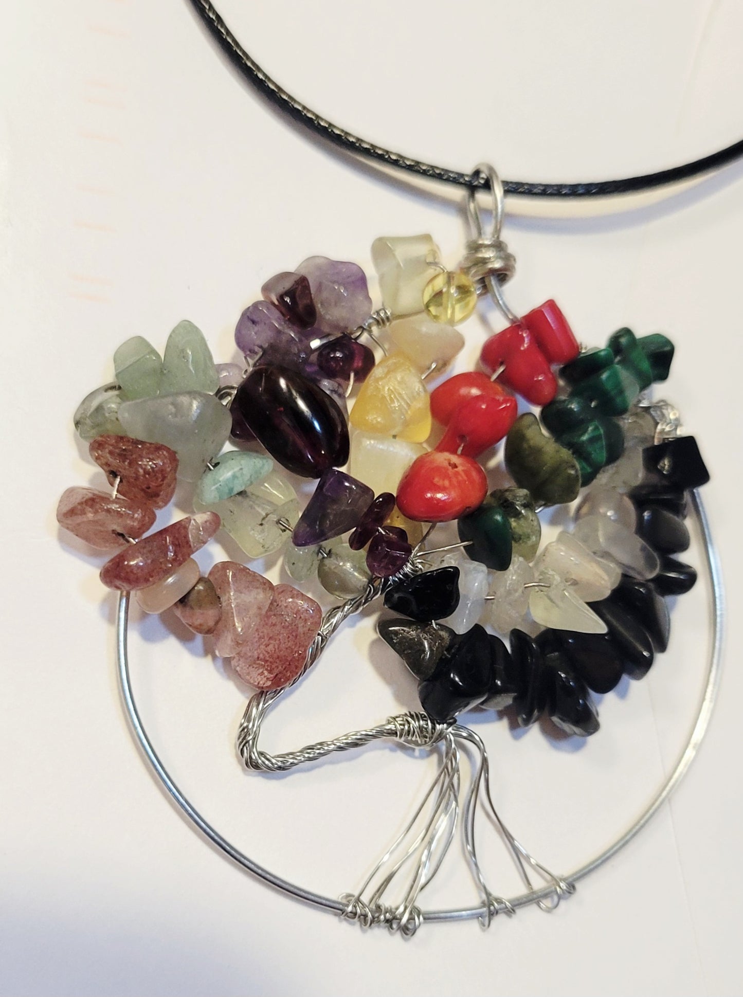 Gemstone Tree of Life Necklace