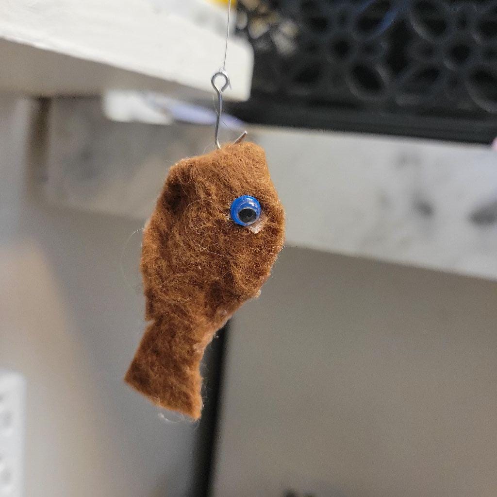 Fishing Gnome with Grey Beard