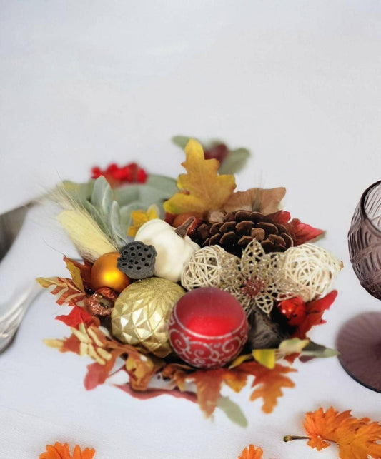 Handmade Festive Autumn Decorative Basket table decor centerpiece