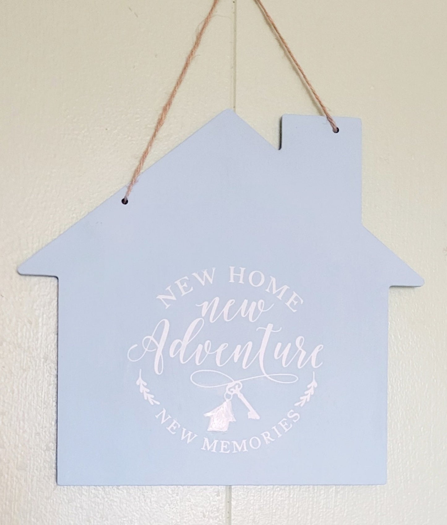 Handpainted Housewarming Wall Art: New Home Adventures Sign