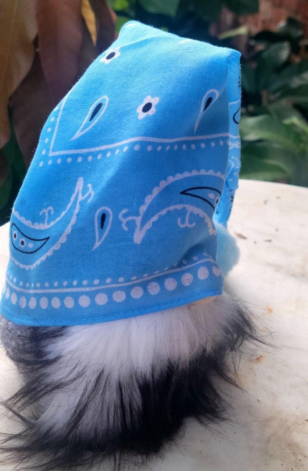 Biker Gnome: Motorcycle Rider with Bandana Hat