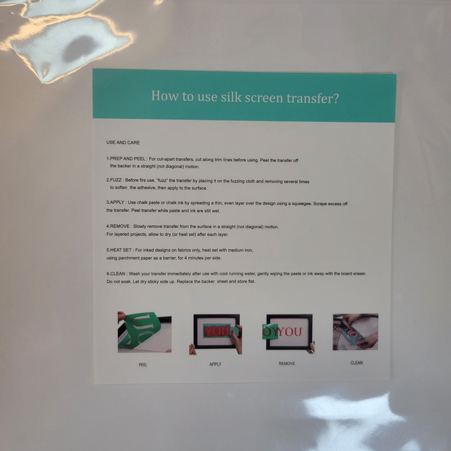 Silk screen self-adhesive  reusable mesh beer stencil 8x10"