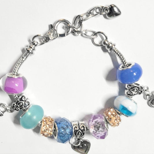 European Style Charmed Bracelet 7"
