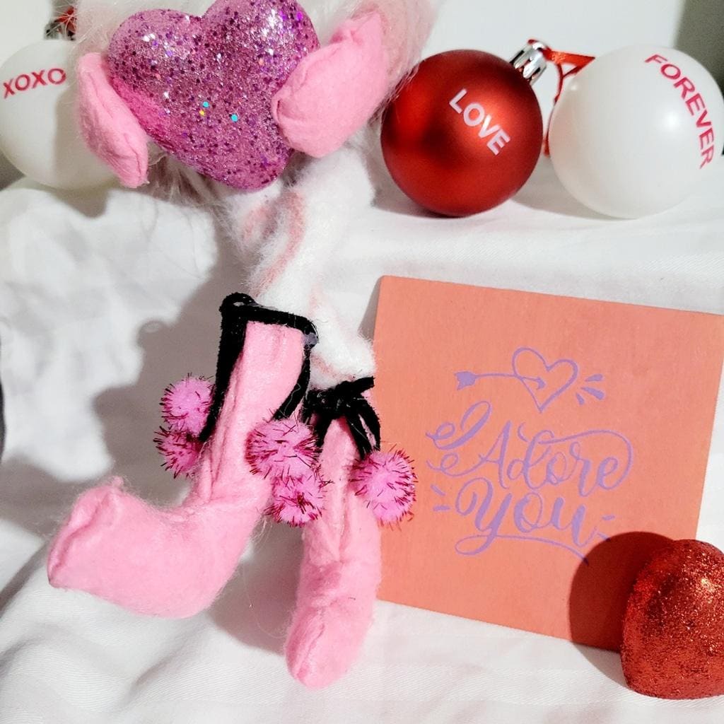 Naughty Valentine's Day Gnome with heart