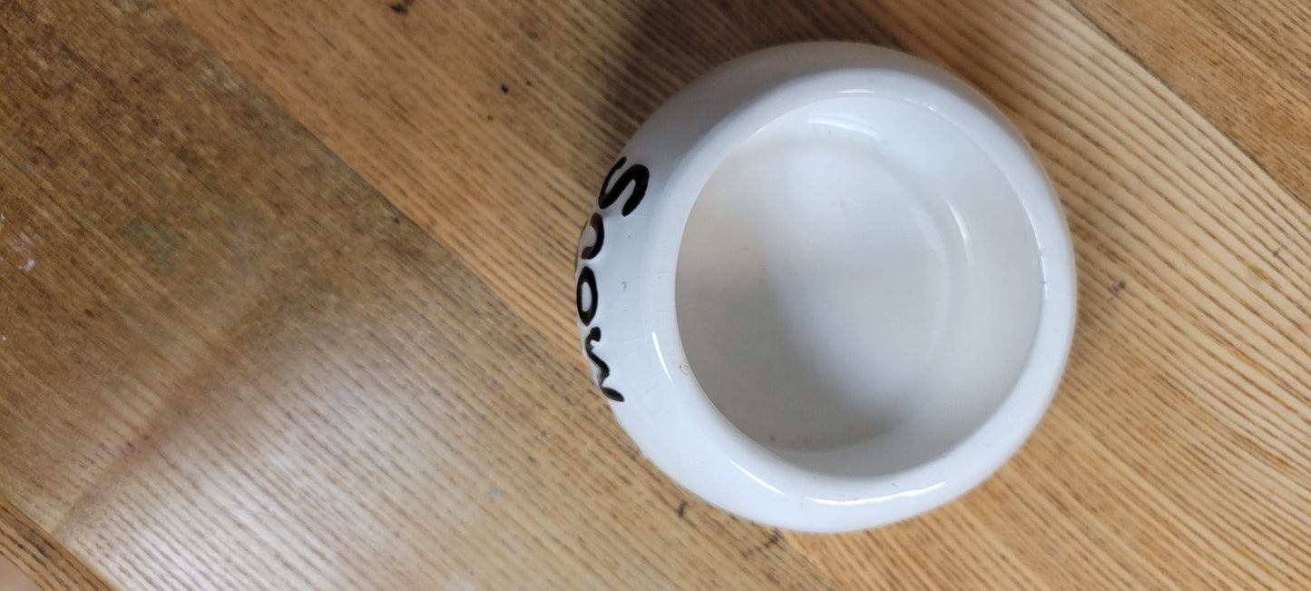 Vintage Santa's Workbench Snow Yummy candy dish