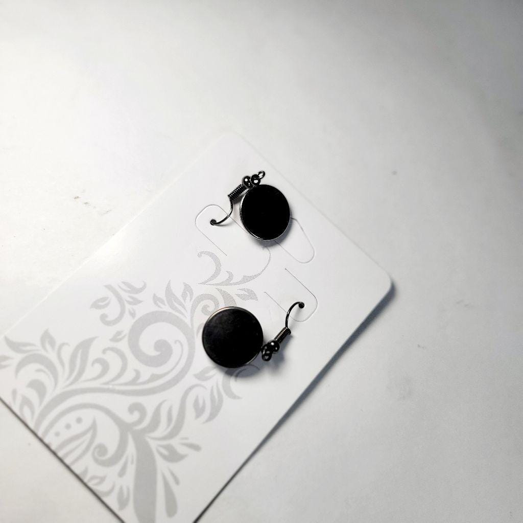 Artisan marbled dangle drop earrings