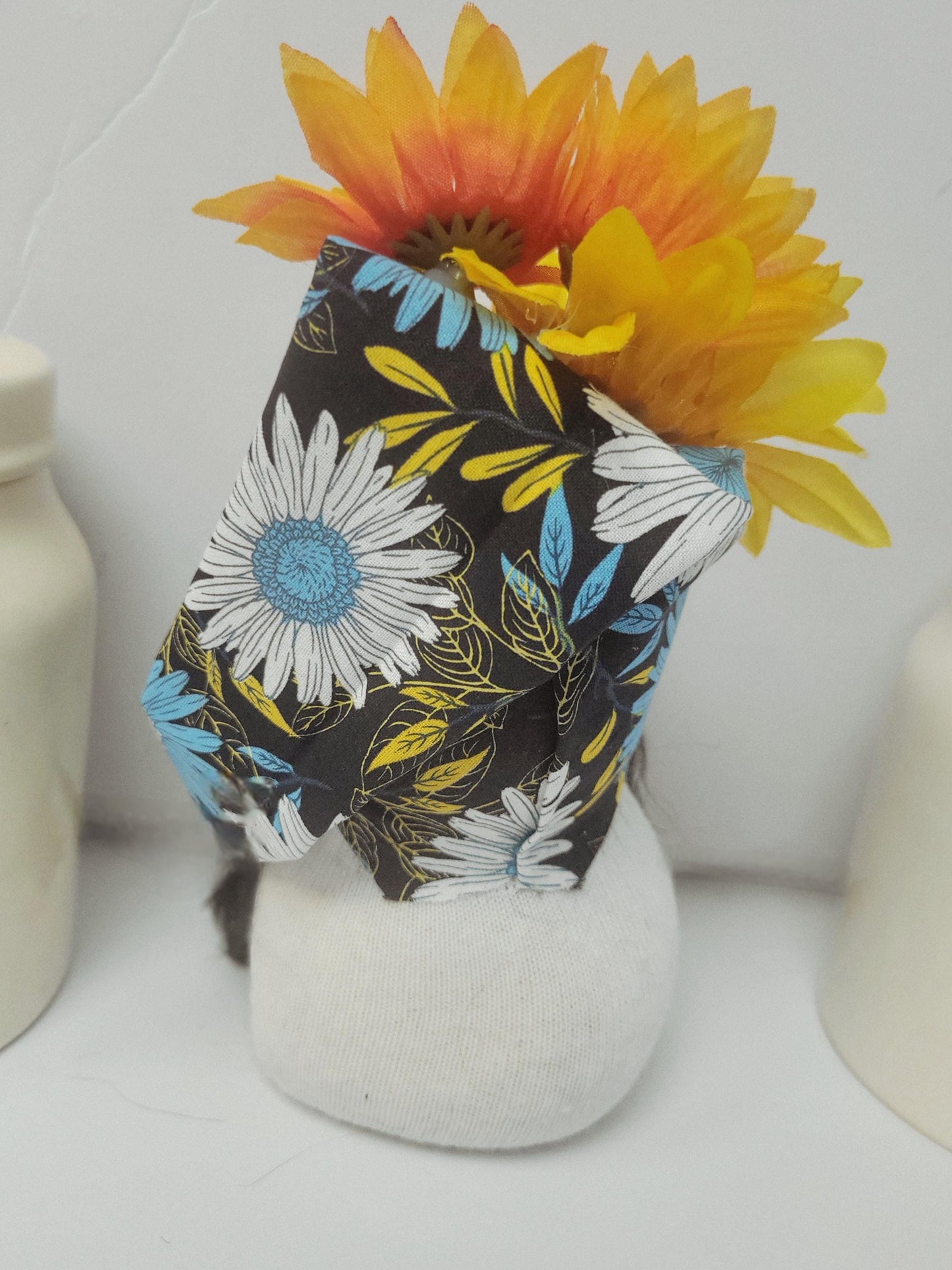 Sunflower Gnome: Handmade Farmhouse Tier Tray Decor