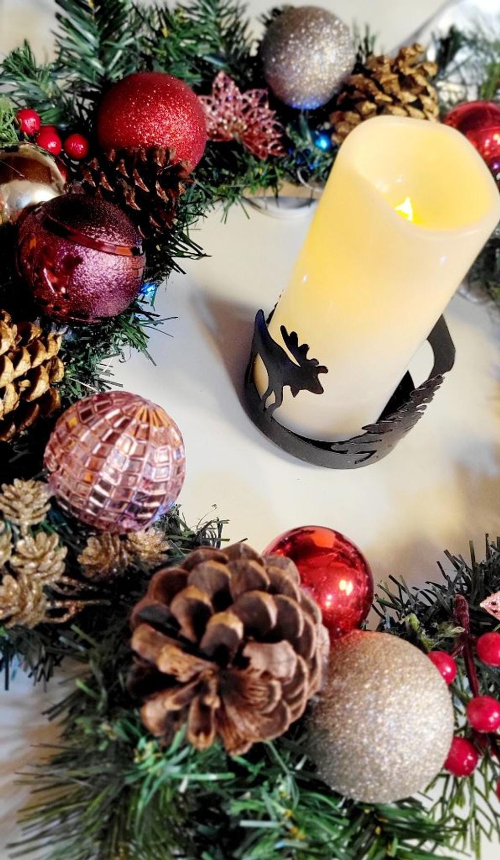 Christmas table centerpiece or door hanging wreath