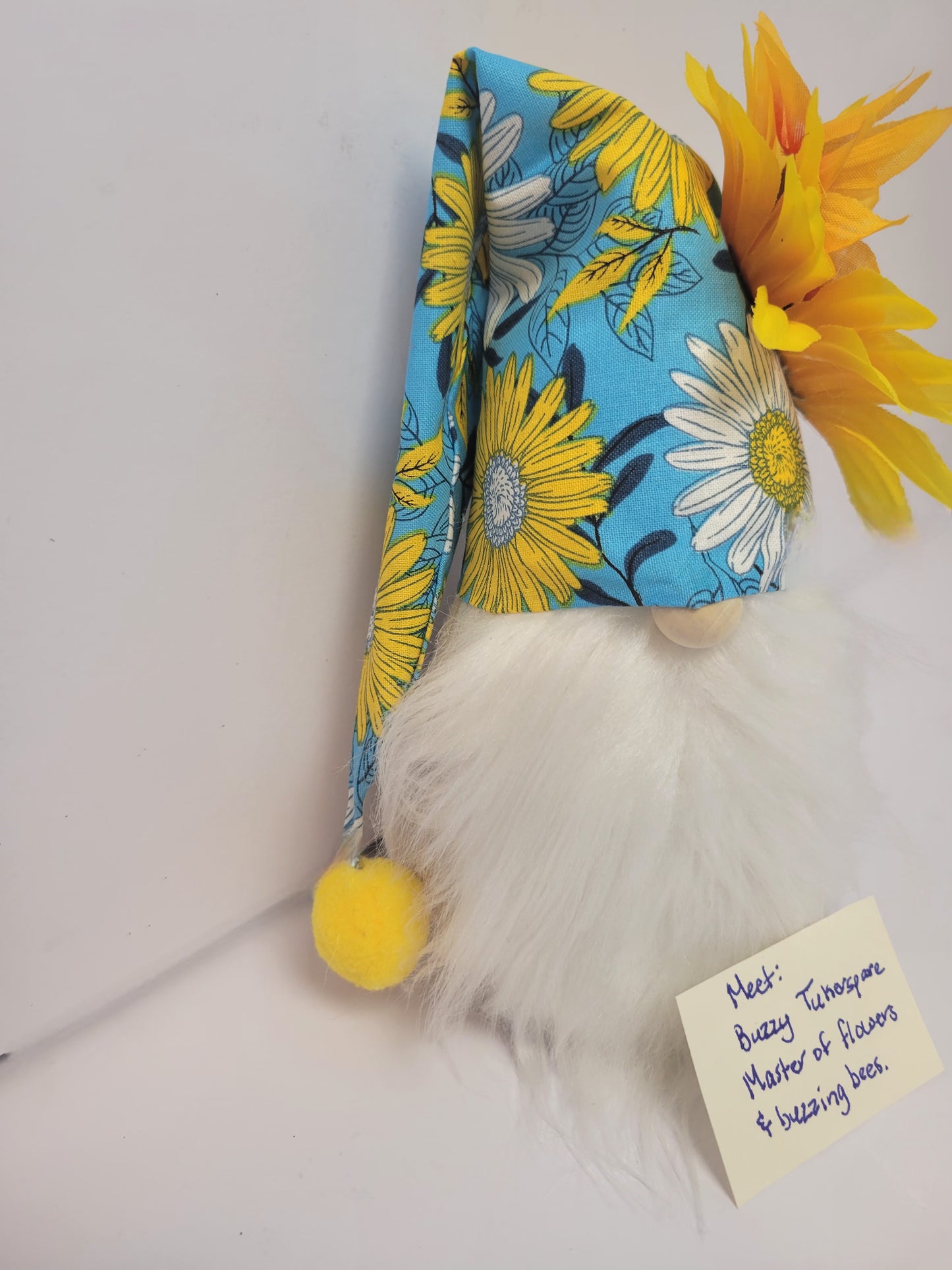 Sunflower Daisy Gnome Shelf Sitter Home Decor Centerpiece