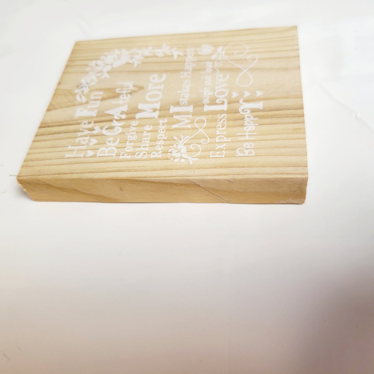 Family acrostic wood table decor sign, gift