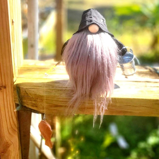 Fishing Gnome with Grey Beard