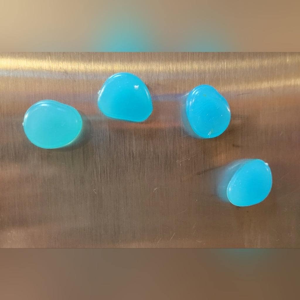 Handmade phosphorescent glow in the dark magnents