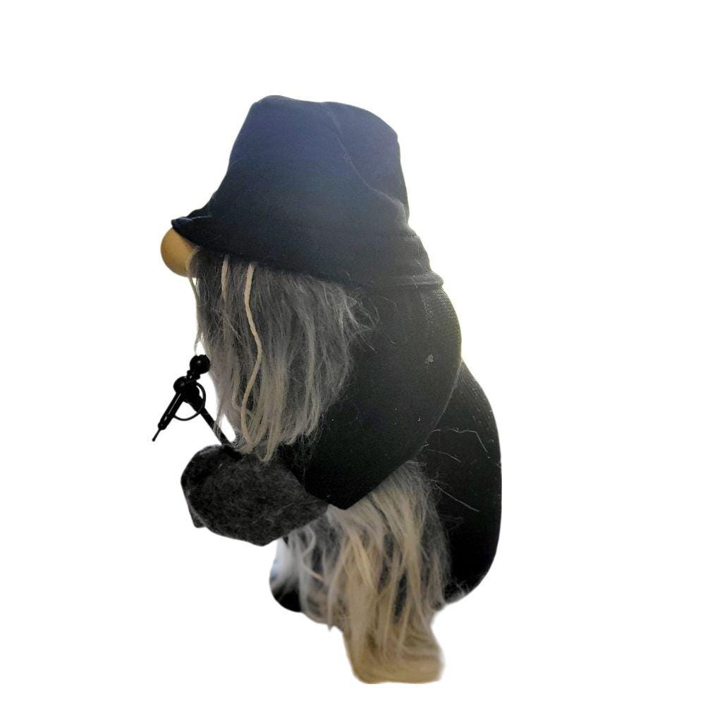 **SOLD** Rocker, singer, Rob Zombie, Heavy Metal Vocalist, singing with microphone, gnome,home decor