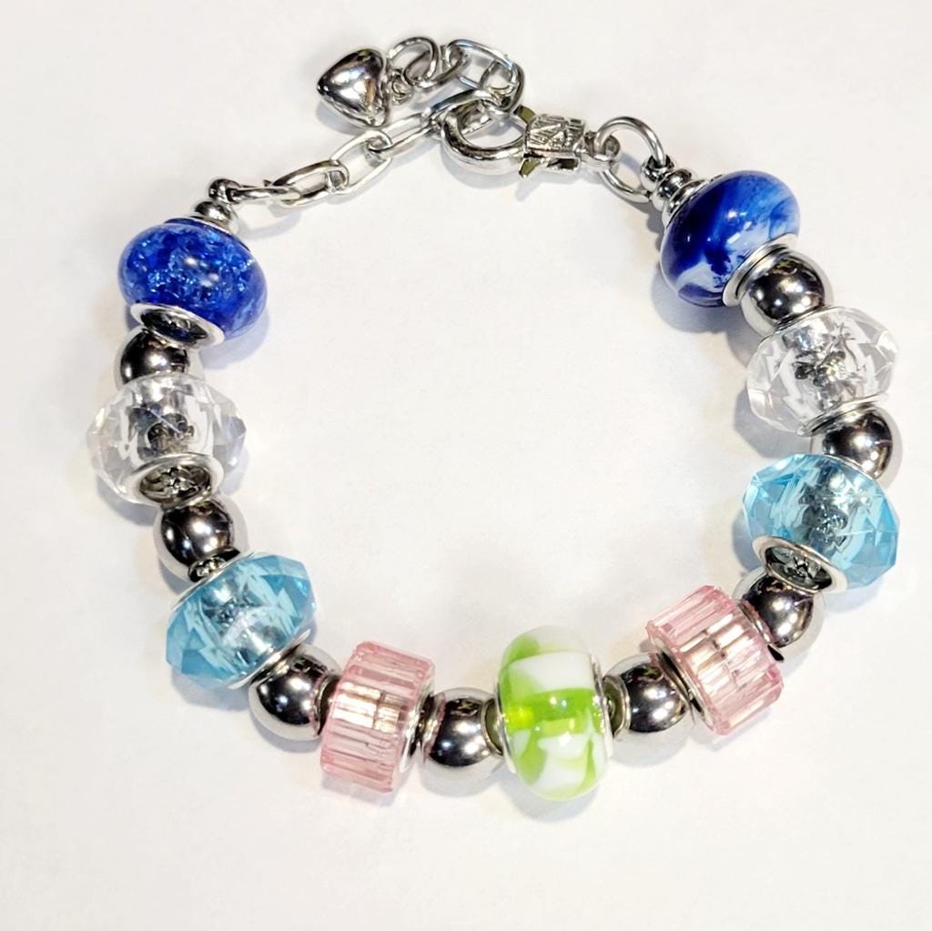 European Style Beaded Bracelet 7"