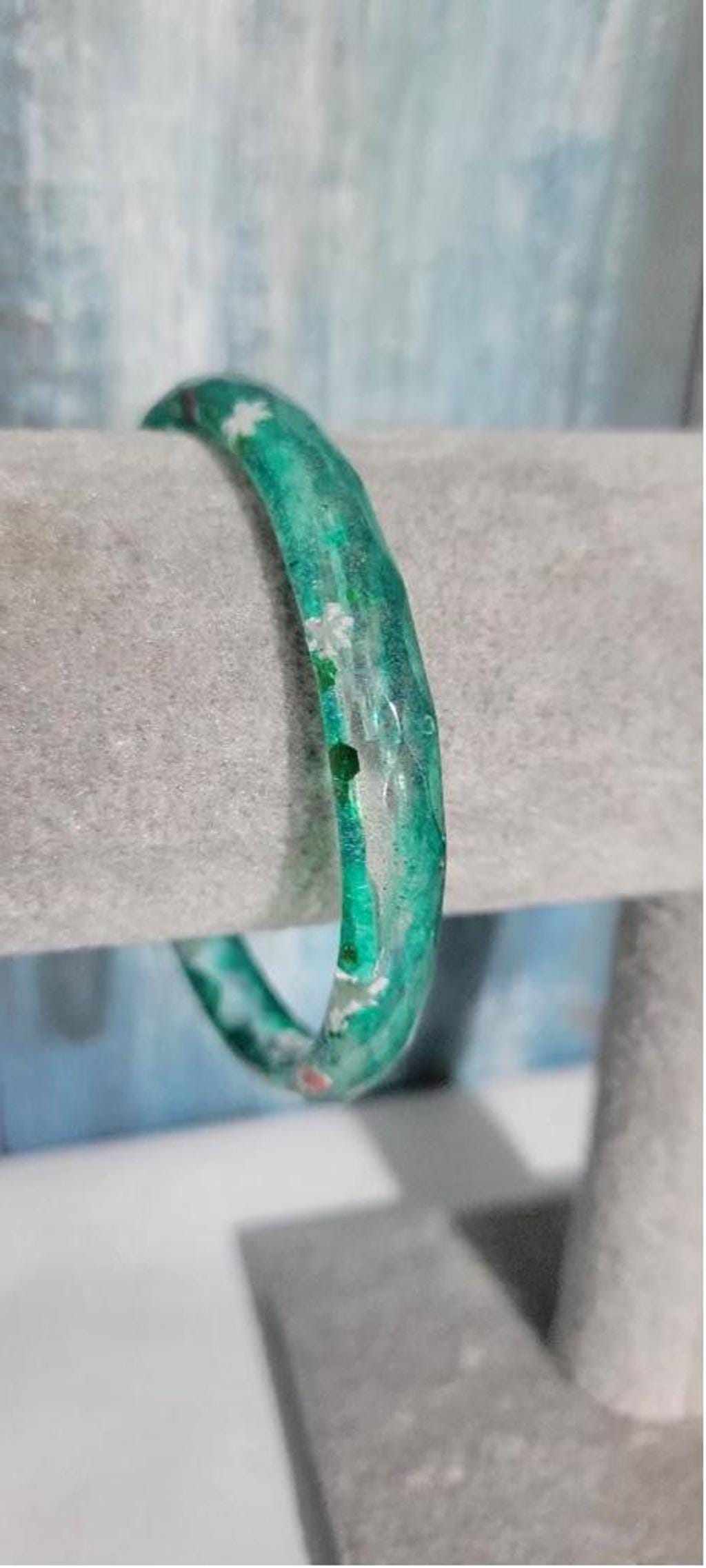 Handmade Christmas themed resin bracelet