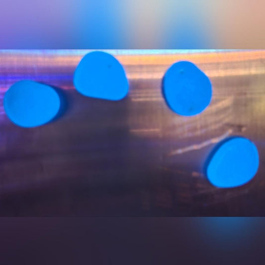 Handmade phosphorescent glow in the dark magnents