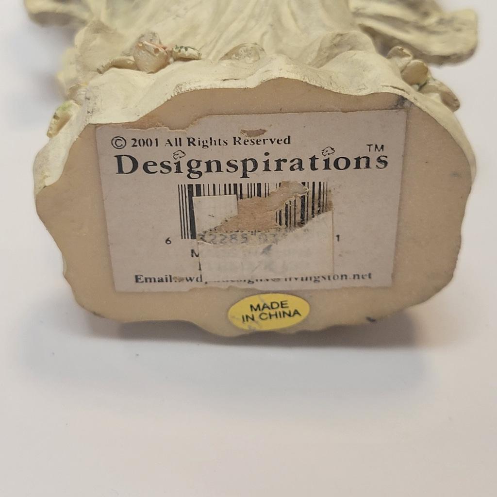 Rare Vintage Designspirations Angel Figurine With Cross