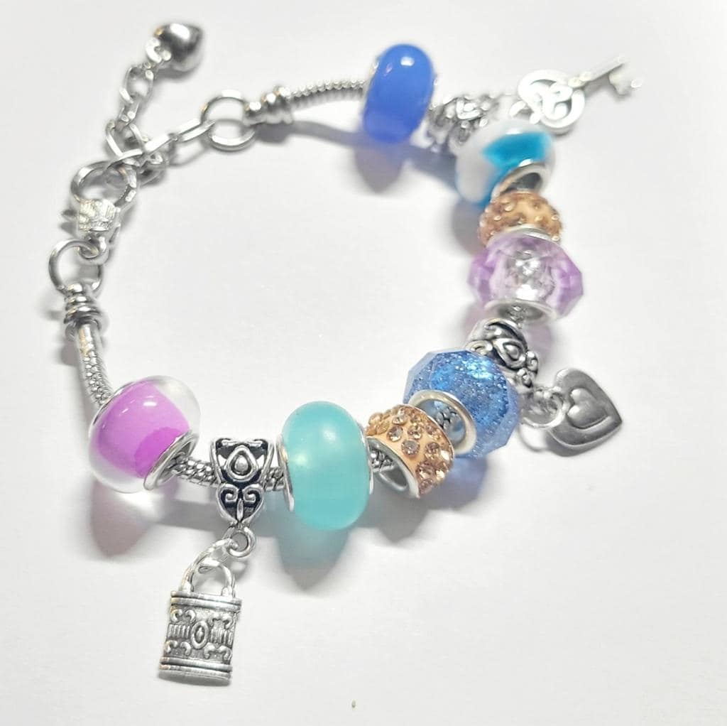 European Style Charmed Bracelet 7"