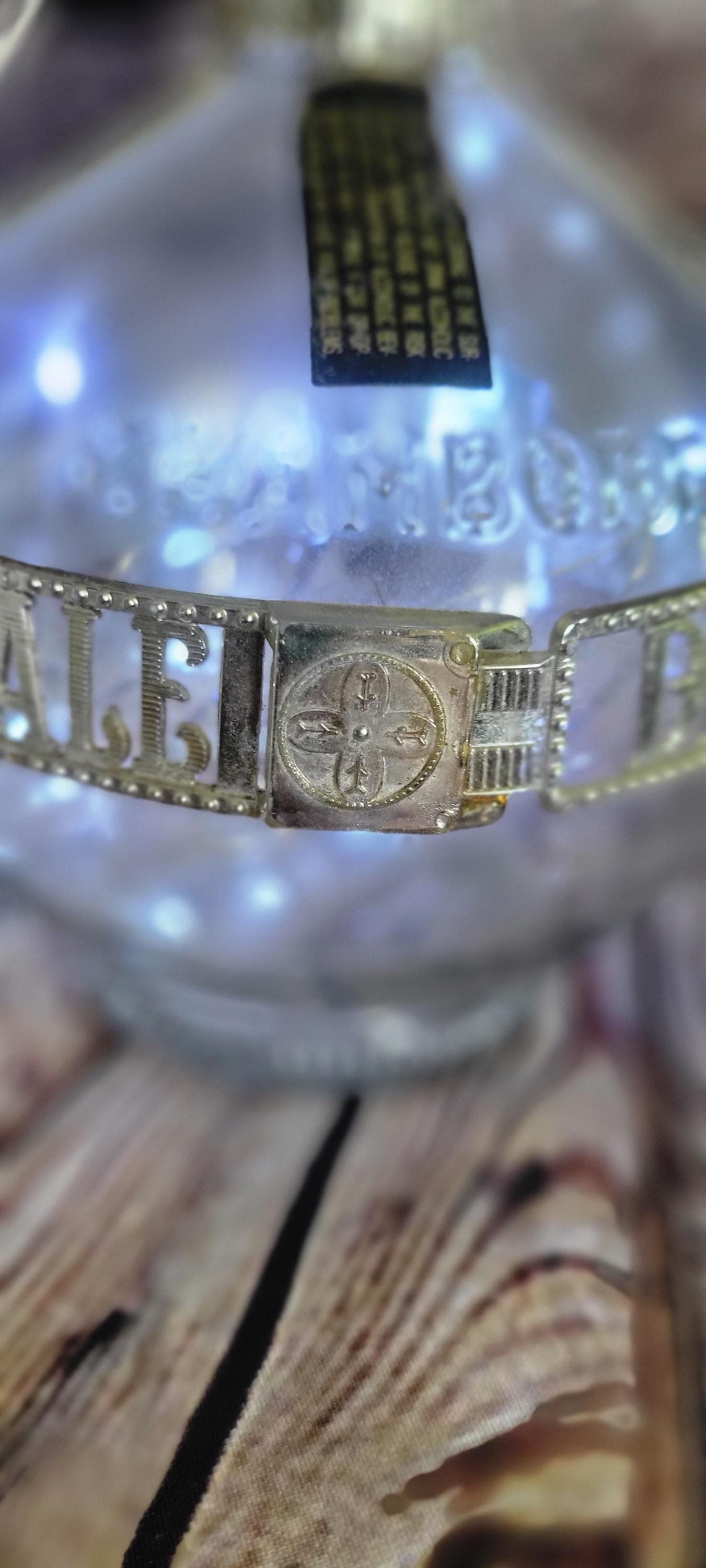 Vintage Chambord Royal Deluxe Liquer bottle electric LED Fairy lights  centerpiece