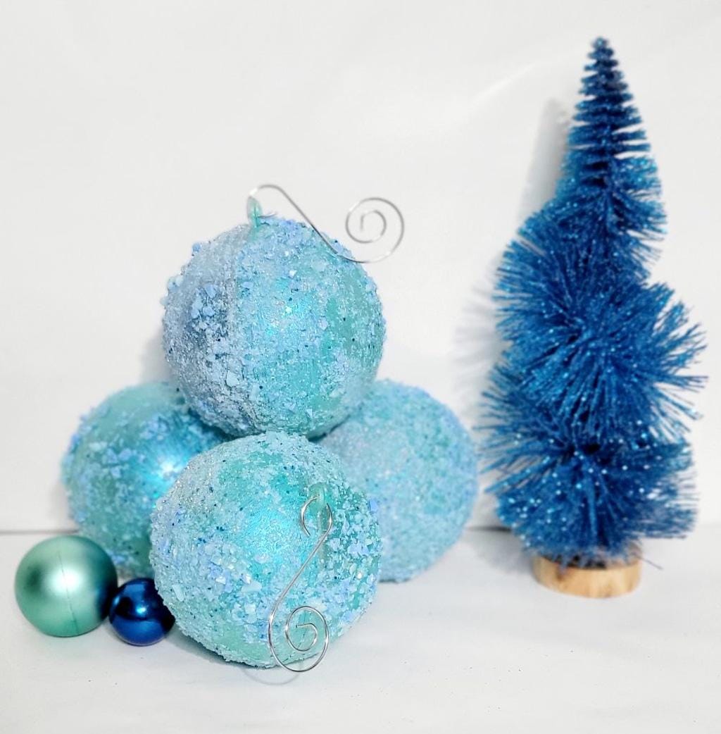 Shattered glass shatterproof ball ornaments with bells