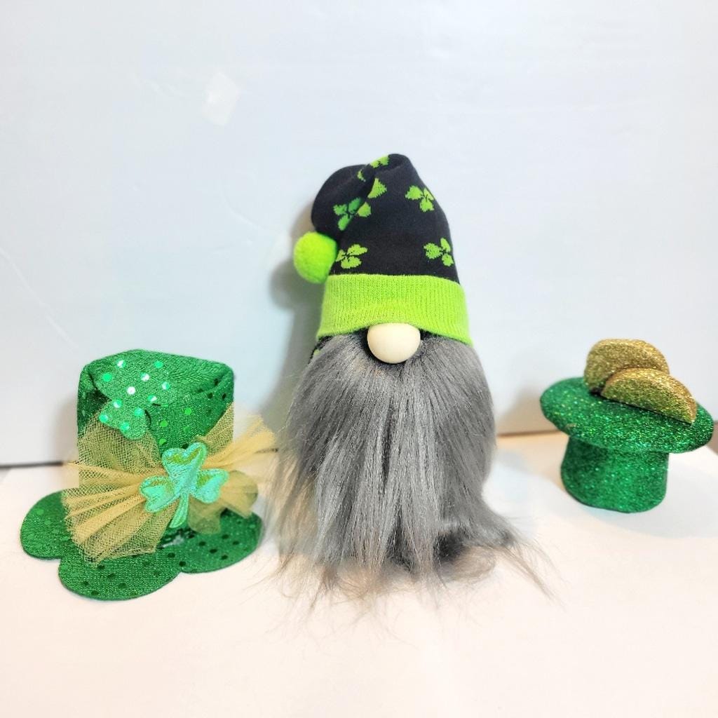 Hand crafted St Patrick's Day leprachaun gnome