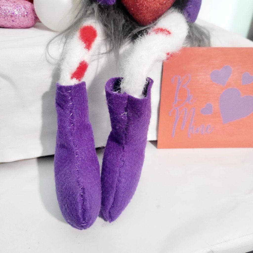 Hand crafted Valentine's Day Gnome with heart