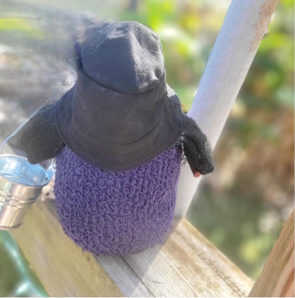 Fishing Gnome with Grey Beard