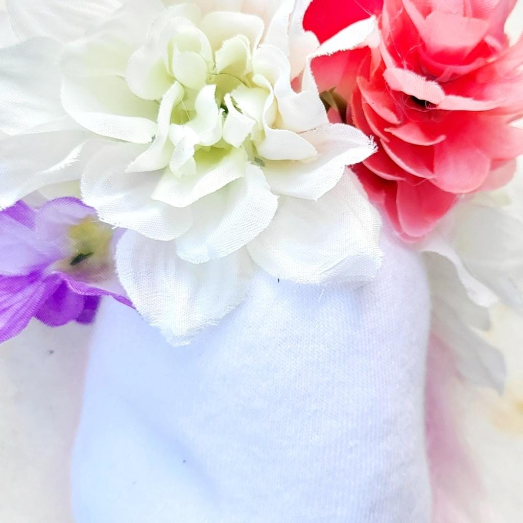 Spring Summer Floral Gnome Home Decor Shelf Sitter 7"