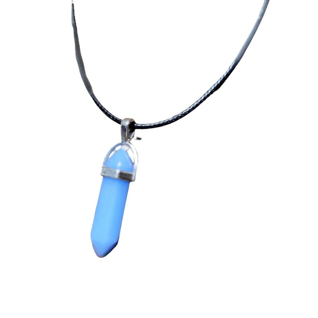 Blue Crystal Pendant Necklace