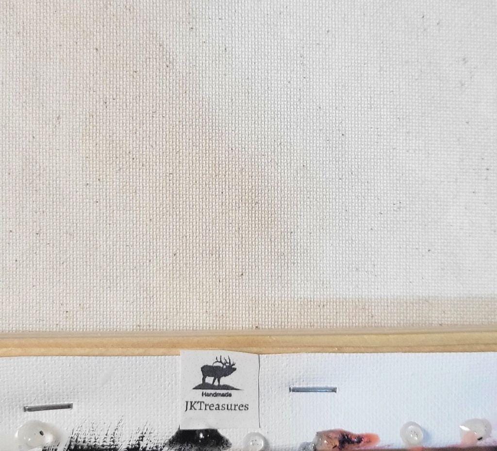 8x8 Canvas resin geode painting hand crafted