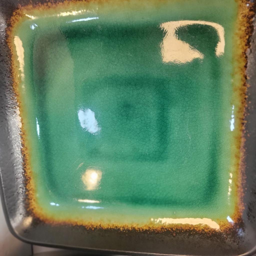 Vintage Baum Bros Max Jade 12" plate bowl coffee cup combo 12 piece set