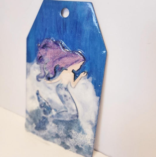 5x7 Mermaid resin wall hanging