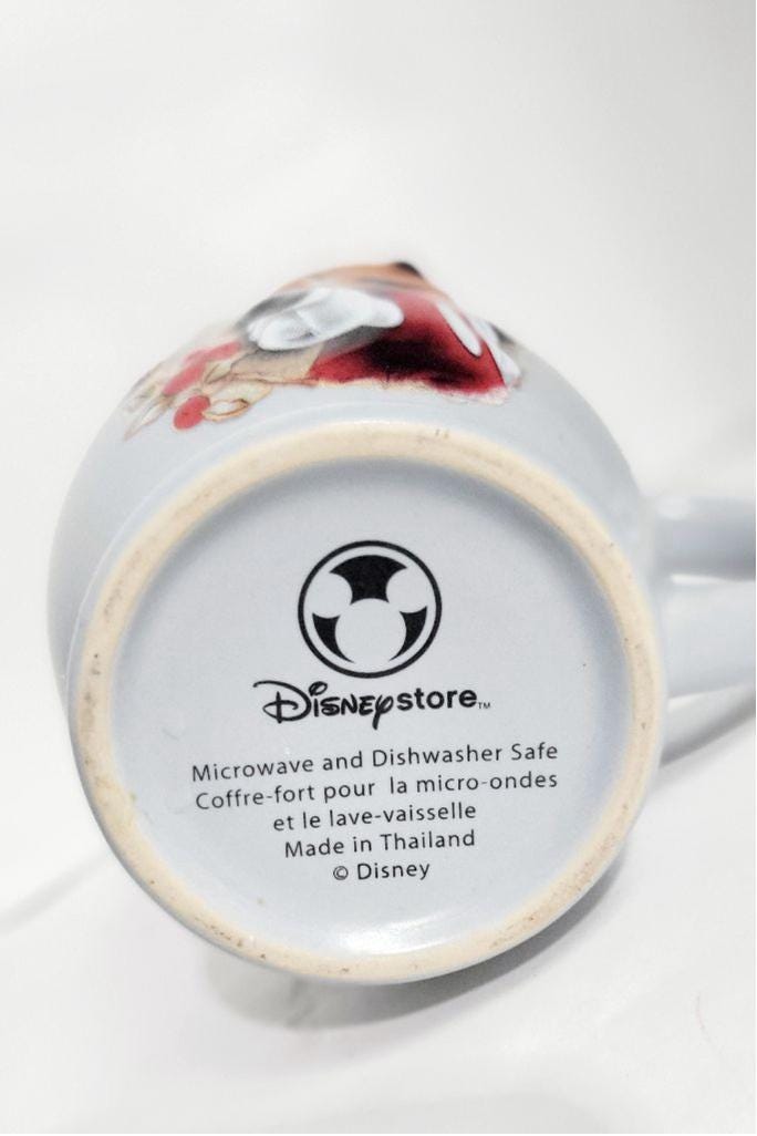 Vintage Disney Mickey Mouse 16 oz Mug Grey Light Blue