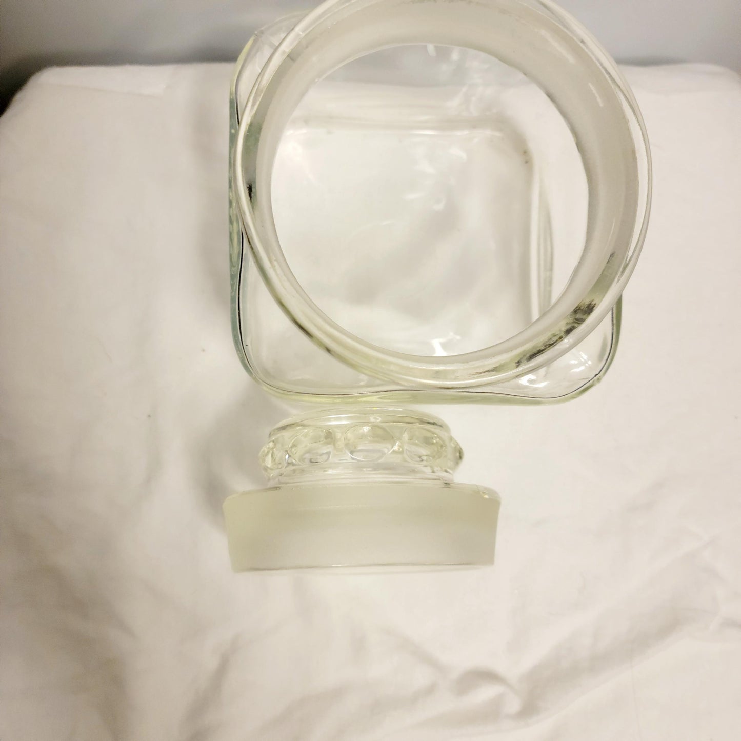 Decorative Family Quote handpainted lidded glass jar home decor canister