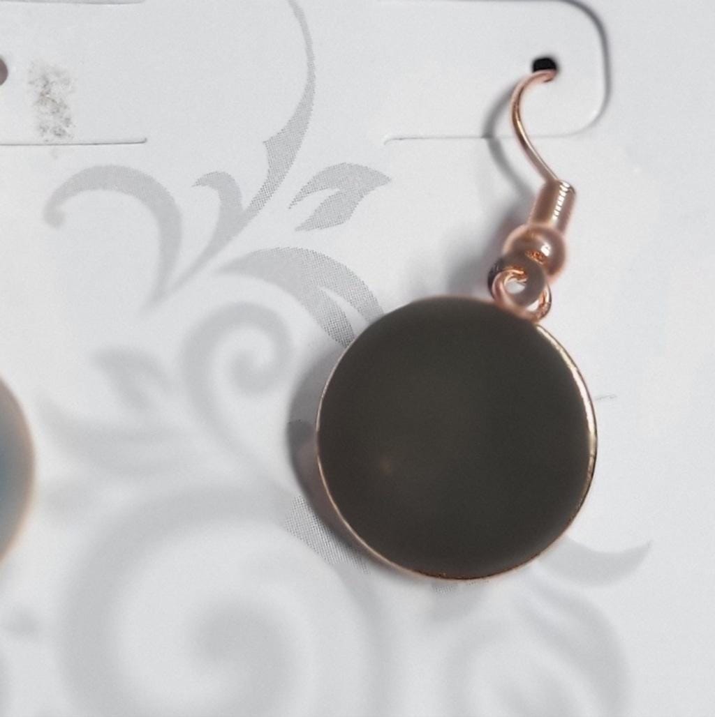 Artisan marbled dangle drop earrings