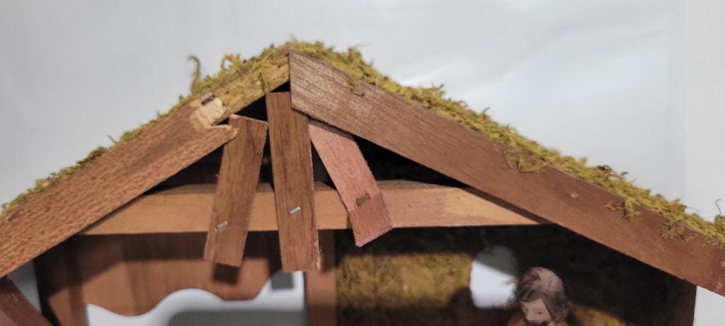 Vintage Brighten the Season 14 piece Nativity set