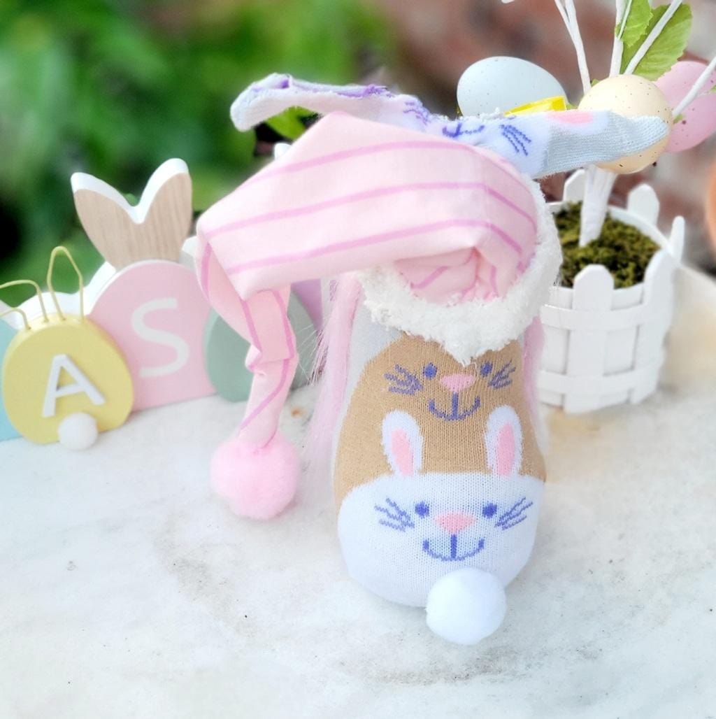Easter Bunny Gnome Decor
