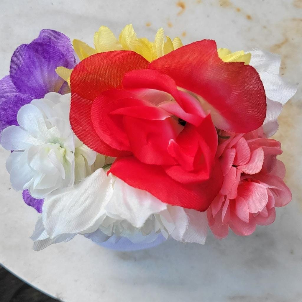 Spring Summer Floral Gnome Home Decor Shelf Sitter 7"