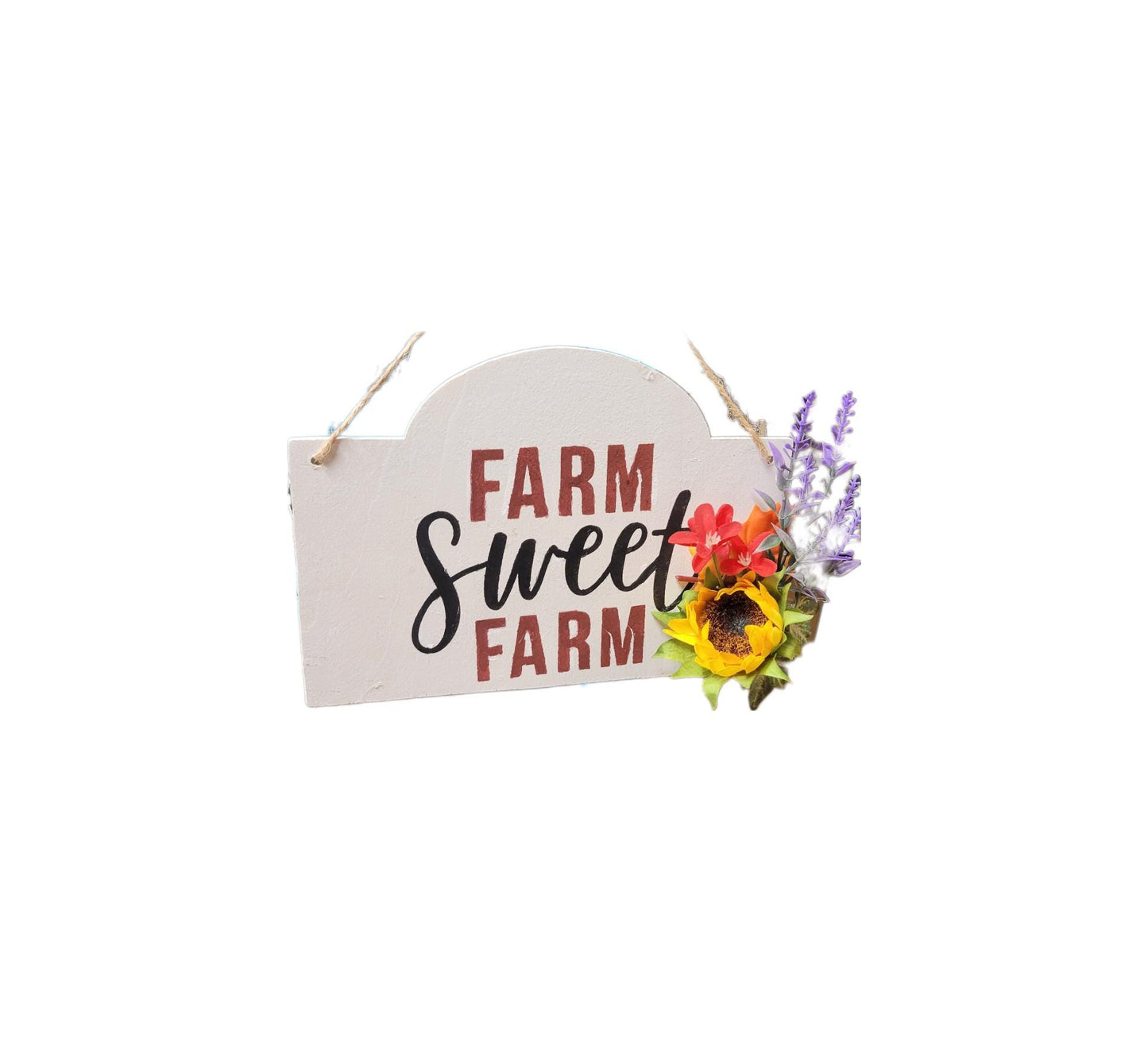 Farm Sweet Farm Farmhouse decor wood sign wall hanging art