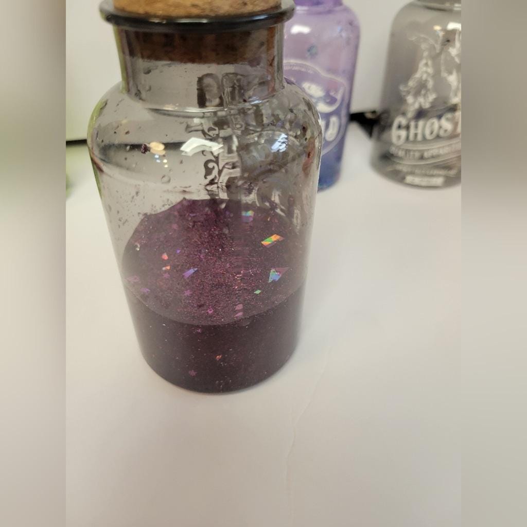 Halloween Apothecary Potion Bottle Set 6 Pieces