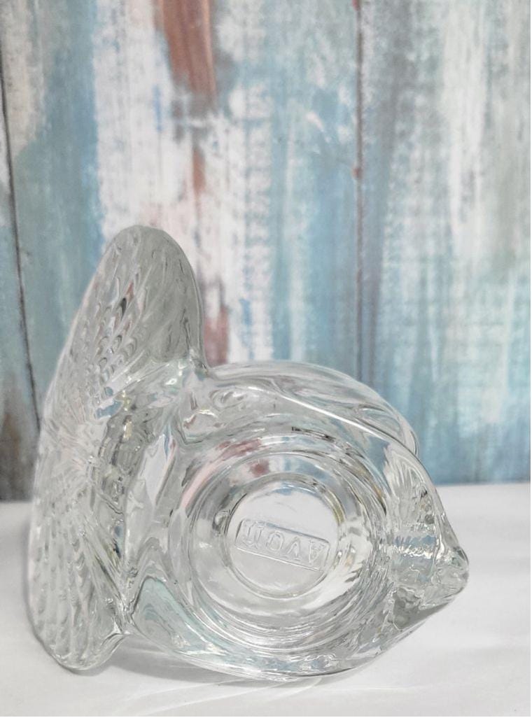 Vintage Avon glass turkey votive candle holders